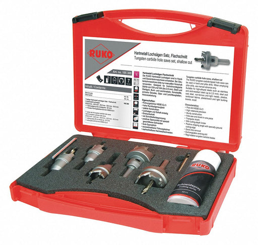 Hole Saw Kit 7 Pieces Tungsten Carbide