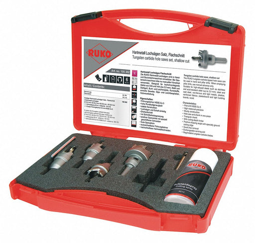 Hole Saw Kit 6pcs Sizes 16.5 mm-32.5 mm