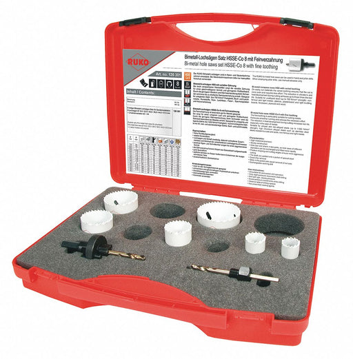 Hole Saw Kit 1/2 x 20 5/8 x 18 Thread