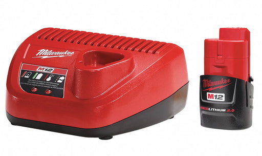 Battery and Charger Kit 2Ah 12VDC