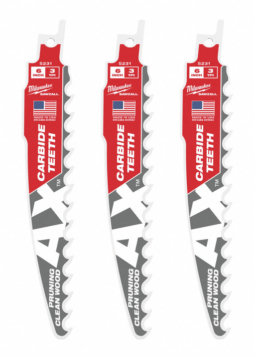 Reciprocating Saw Blade Carbide PK3