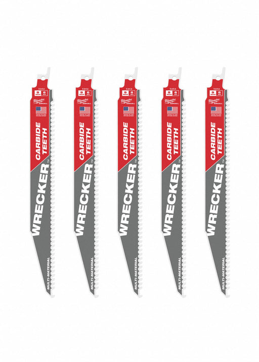 ReciproSawBlade L 9 TPI 6 PK5 Tapered