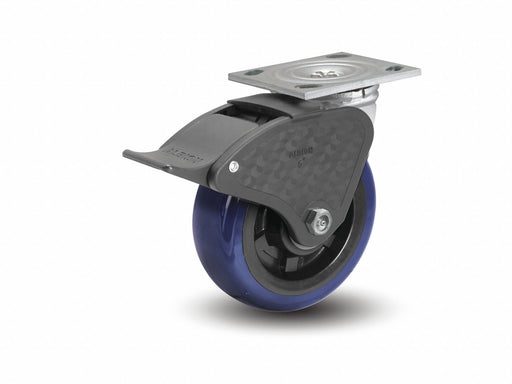 Plate Caster Swivel Polyurethane 6 1/2 H