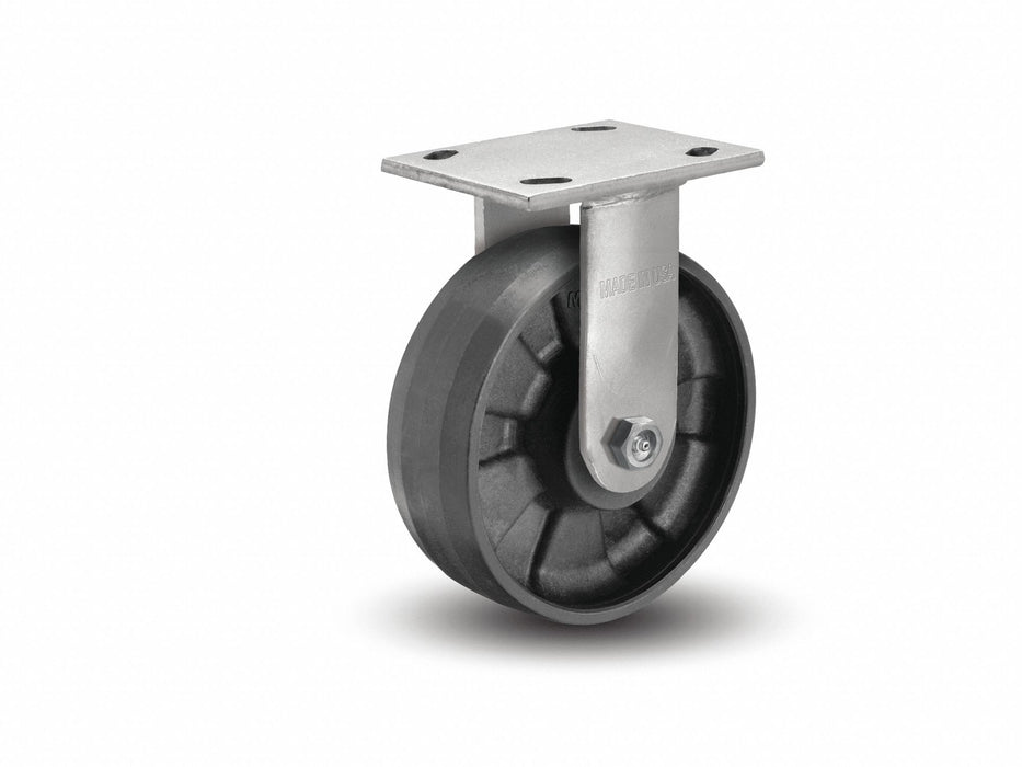 Plate Caster Rigid Nylon 6 1/2 H