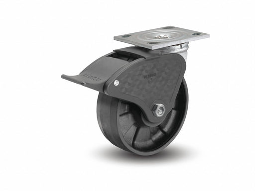 Plate Caster Swivel Nylon 5 5/8 H