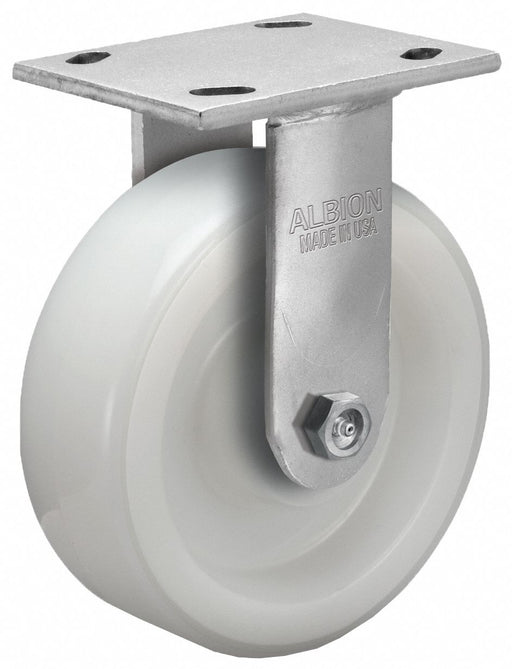 Plate Caster Rigid Nylon 6 1/2 H