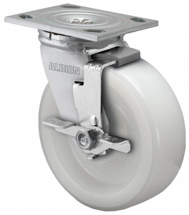 Plate Caster Swivel Nylon 7 1/4 H