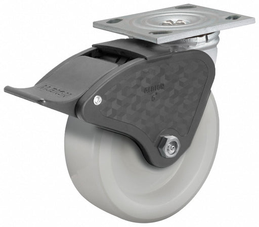 Plate Caster Swivel Nylon 6 1/2 H