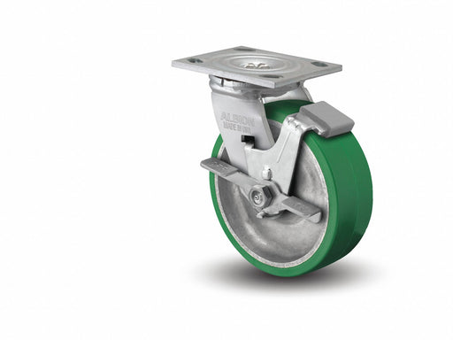 Plate Caster Swivel Polyurethane 7 1/4 H