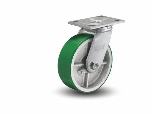 Plate Caster Swivel Polyurethane 7 1/4 H
