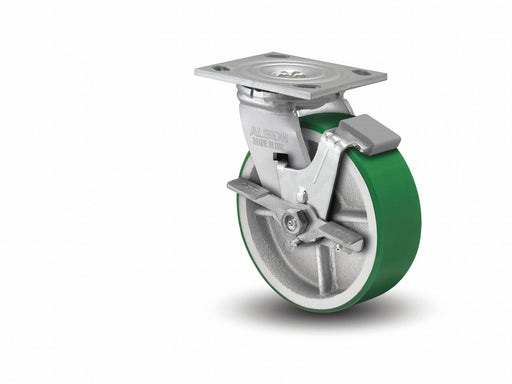 Plate Caster Swivel Polyurethane 9 1/2 H