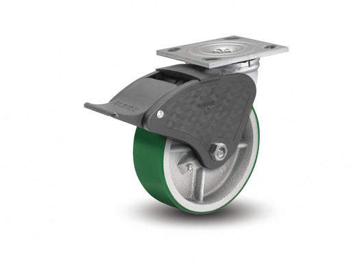 Plate Caster Swivel Polyurethane 7 1/4 H