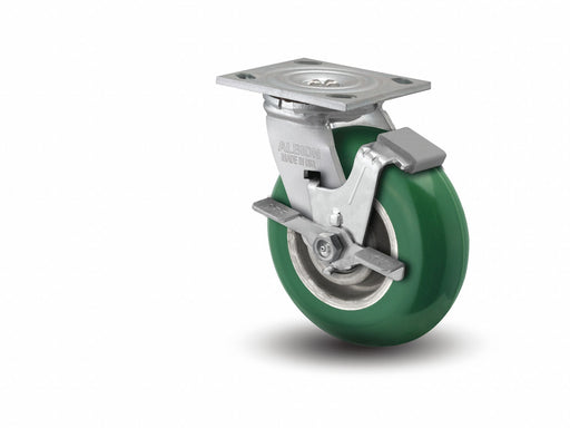 Plate Caster Swivel Polyurethane 7 1/4 H