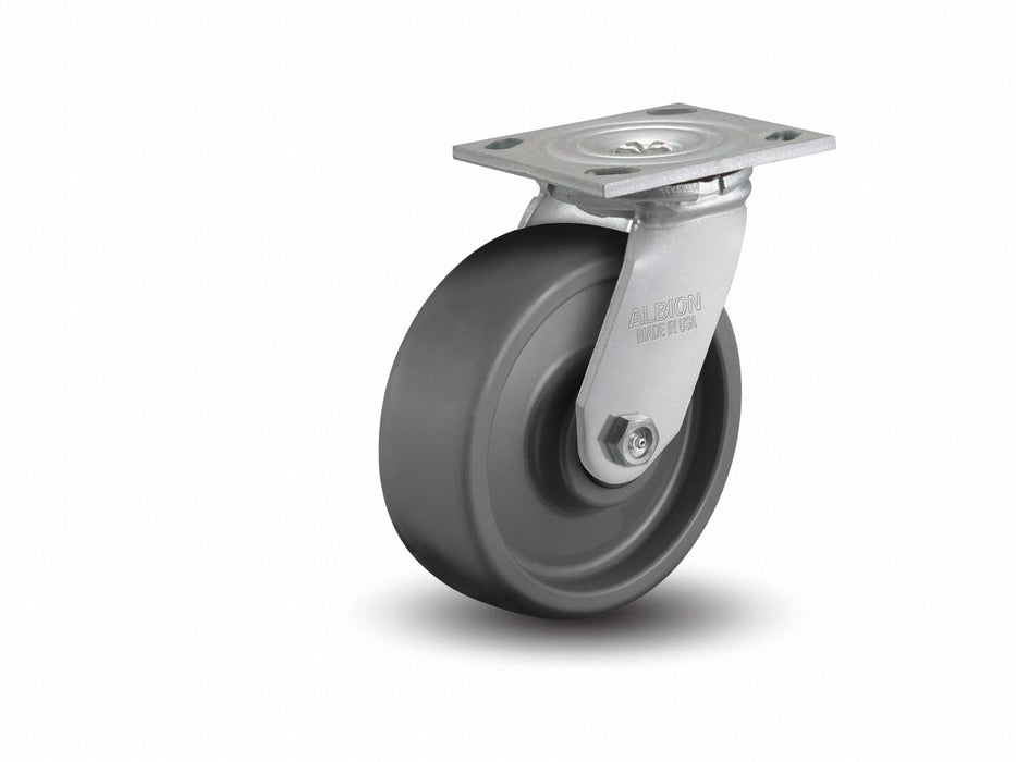 Plate Caster Swivel Polyurethane 9 1/2 H