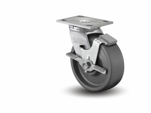 Plate Caster Swivel Polyurethane 5 5/8 H