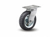 Plate Caster Swivel Rubber 9 1/2 H