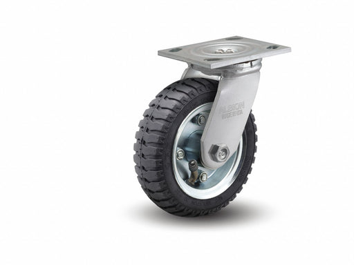 Plate Caster Swivel Rubber 15 1/2 H