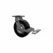 Plate Caster Swivel Rubber 9 1/2 H