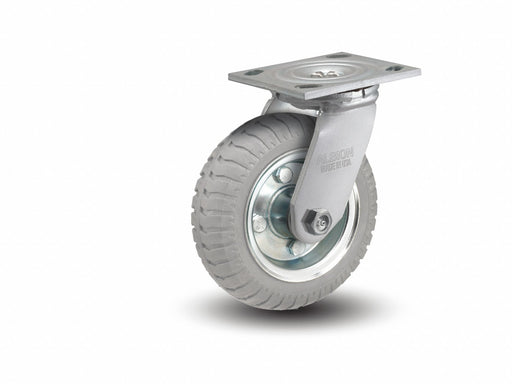Plate Caster Swivel Rubber 7 1/4 H