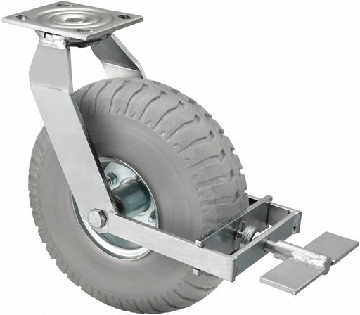 Plate Caster Swivel Rubber 7 1/4 H