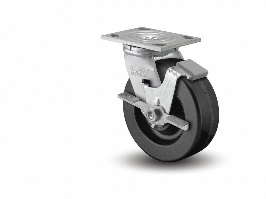 Plate Caster Swivel Phenolic 6 1/2 H