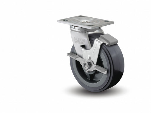 Plate Caster Swivel Polyurethane 9 1/2 H