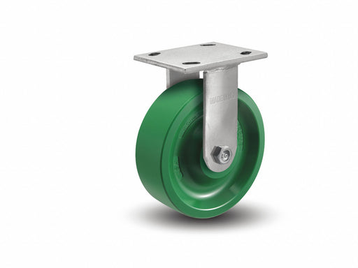 Plate Caster Rigid Polyurethane 6 1/2 H