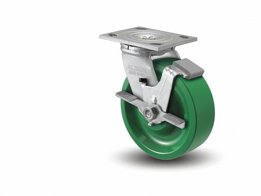 Plate Caster Swivel Polyurethane 9 1/2 H