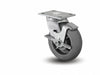 Plate Caster Swivel Rubber 9 1/2 H