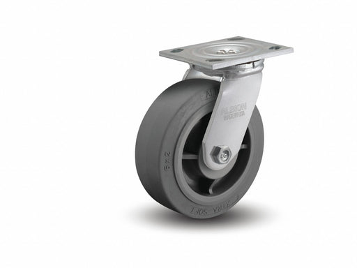 Plate Caster Swivel Rubber 5 5/8 H
