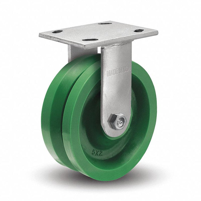 Plate Caster Rigid Polyurethane 9 1/2 H