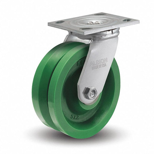 Plate Caster Swivel Polyurethane 5 5/8 H