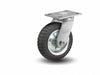 Plate Caster Swivel Rubber 9 1/2 H