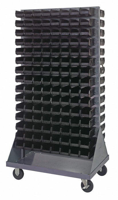 Mobile Louvered Floor Rack Steel 240Bins