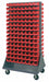 Mobile Louvered Floor Rack Steel 240Bins