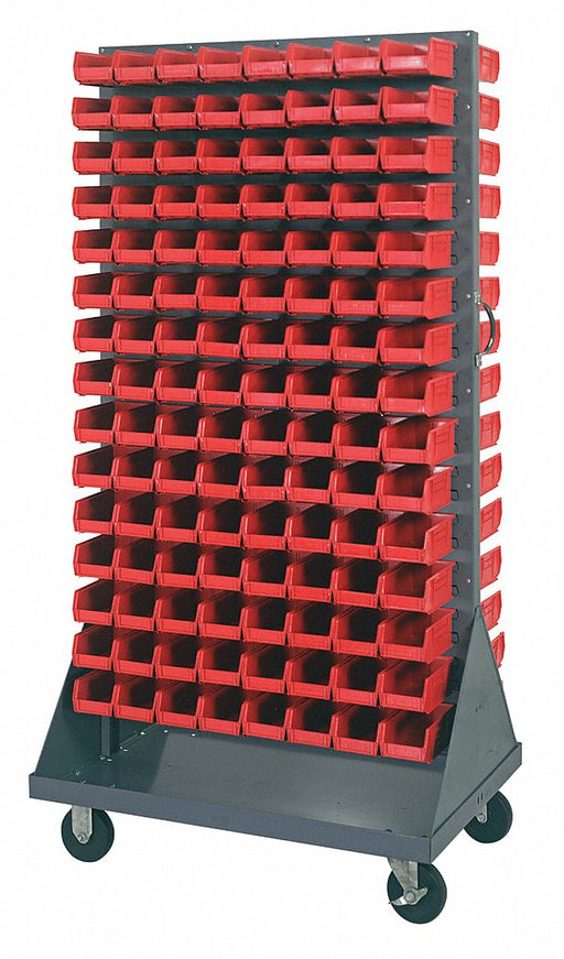 Mobile Louvered Floor Rack Steel 240Bins