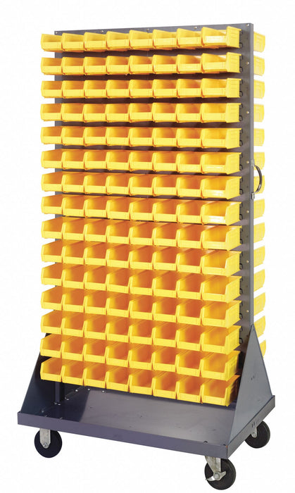 Mobile Louvered Floor Rack Steel 240Bins
