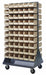 Mobile Louvered Floor Rack Steel 120Bins