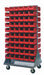 Mobile Louvered Floor Rack Steel 120Bins