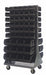 Mobile Louvered Floor Rack Steel 96 Bins