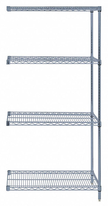 Wire Shelving Add-On Kit Gray