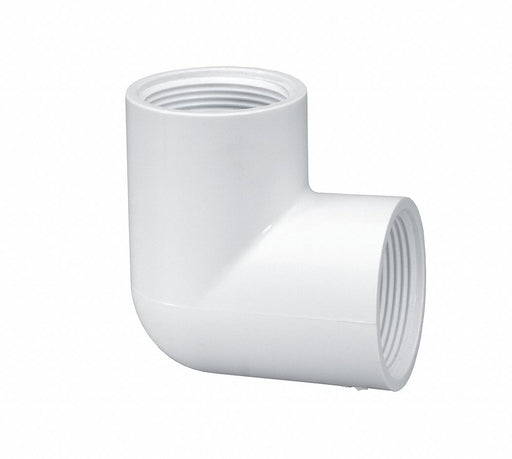 90 Elbow 1 in Schedule 40 FNPT White