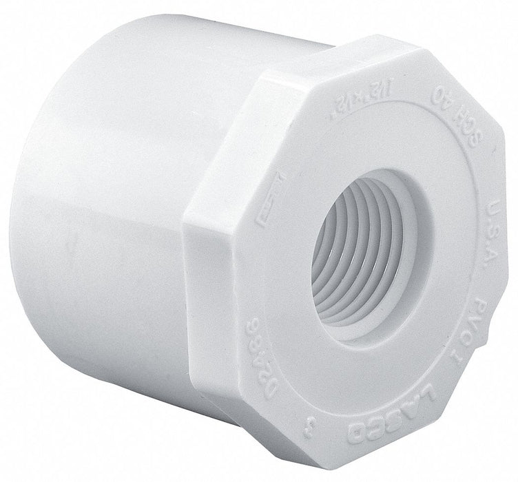 PVC Bushing 1/2 in 1/4 in NPT