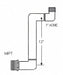 Swing Joint 1 in Schedule 40 White