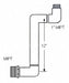 Swing Joint 1 in Schedule 40 White