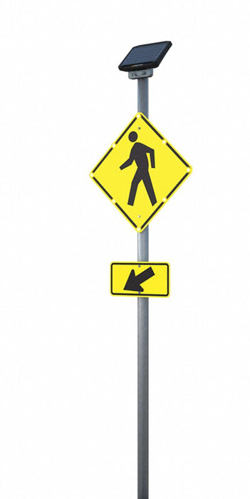 LEDCrossingSign Yellow-Green Solar