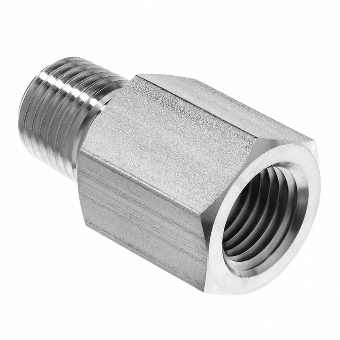 Straight Adapter Steel 1/2 in NPT x BSPT