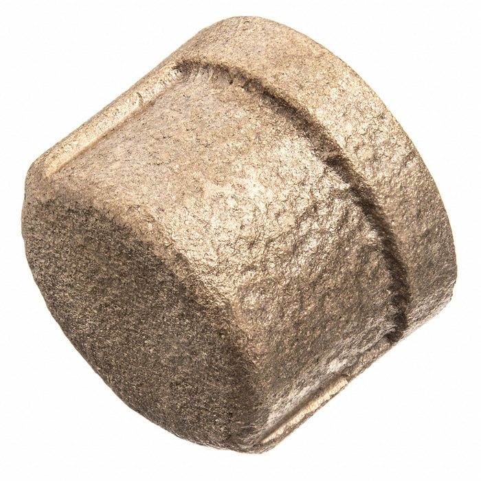 Round Cap Brass 1/8 in F BSPT Class 125