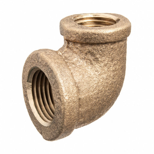 90 Elbow Reducer Brass 1 1/4 x 1/2 in