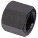Round Cap Black Zinc-Plated Brass 1/4 in